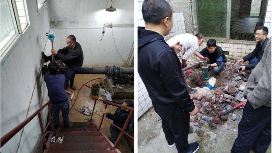 璧山区水利局插入式乐动网页版登录入口安装现场